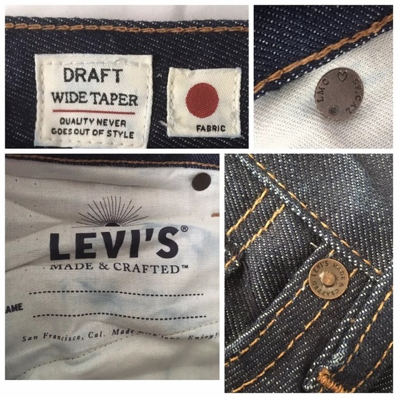 ⭐️Levi Draft Wide Taper Japanese Cone Denim Jeans - Picture 9 of 15